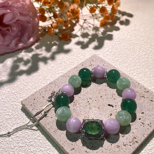 crystal bracelet green