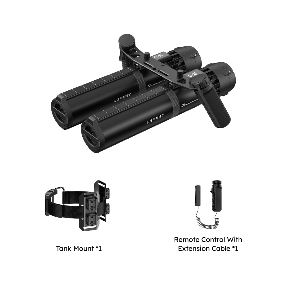 LEFEET P1 XR Dual Unit Tank Mount Bundle