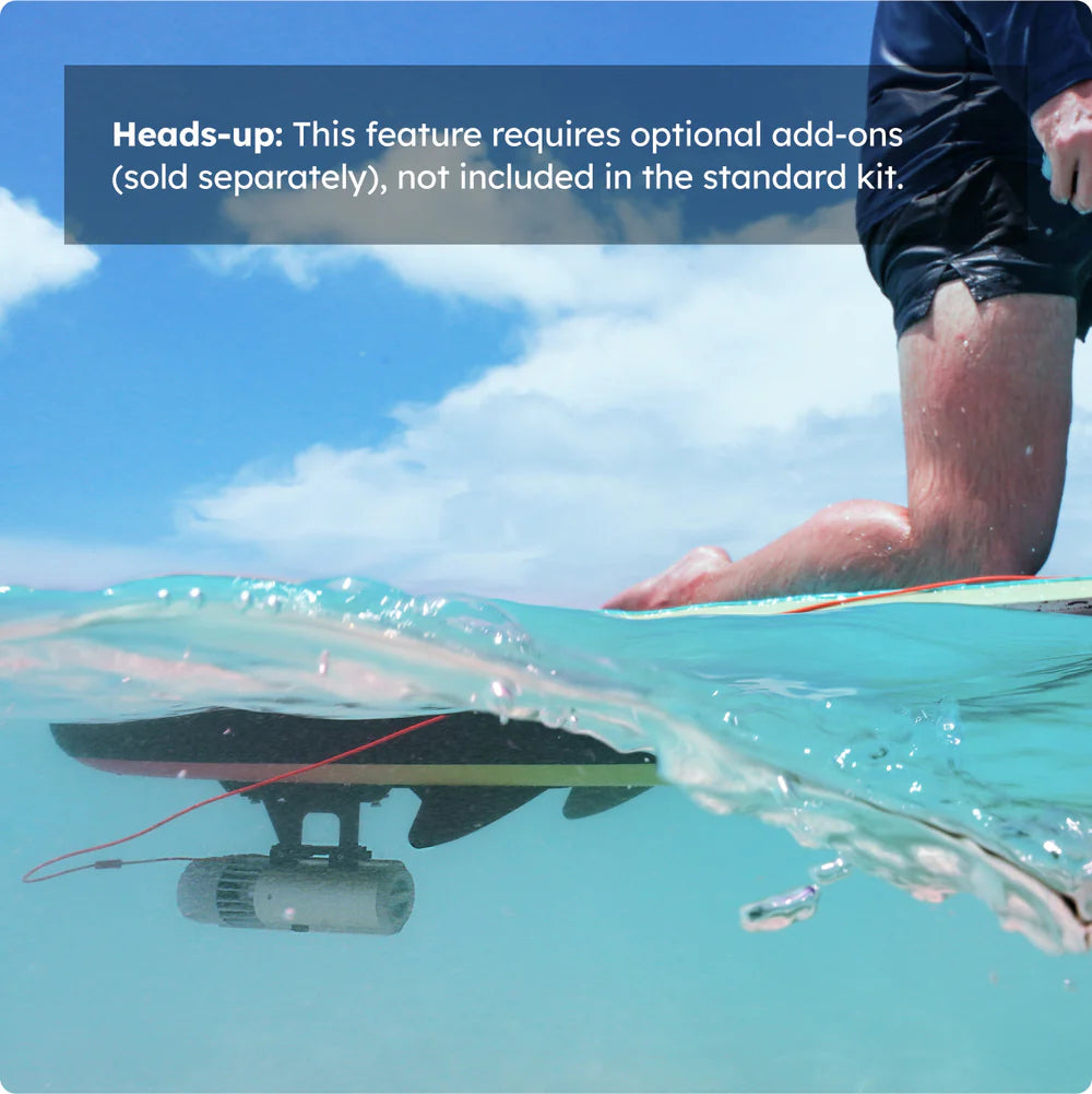 Paddleboard assistance with P1 Lite
